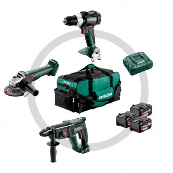 Set mit 3 Maschinen + Batterien und Ladegerät Combo Set 3.1 Metabo