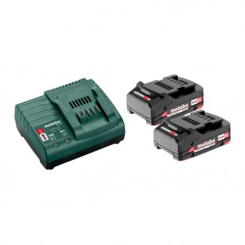 Set 2 Accus 18V - 2,0 Ah avec chargeur SC Metabo