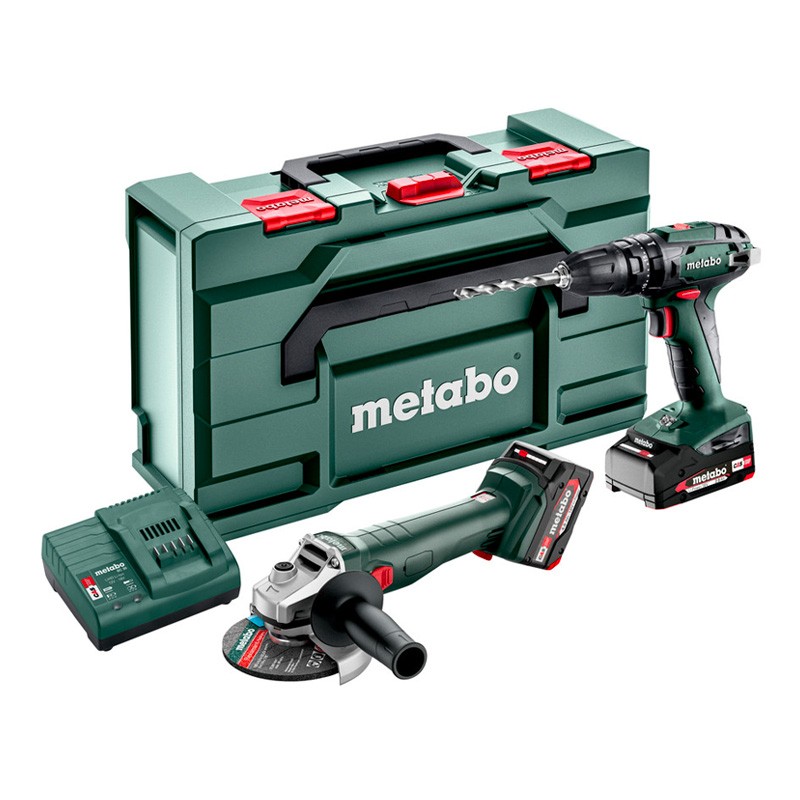 Combo Set 2.4.4 18V Perceuse / Meuleuse Metabo Combo Set 2.4.4 18V Perceuse / Meuleuse Metabo