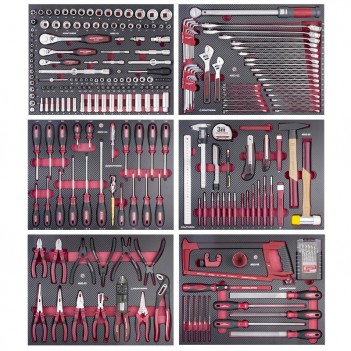 Werkstattwagen PRO LINE P407, EVA, 7 Schubladen, 280 Stk. Kraftwerk