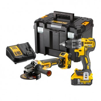 Set von 2 Maschinen XR 18V Bohrmaschine + Schleifmaschine DCK2020P2T DeWalt