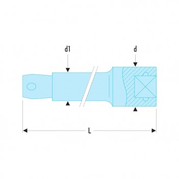 Verlängerung 1/4" Standard R.217 Facom