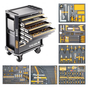 Werkstattwagen basic FT30033, 434 tlg. Fortec