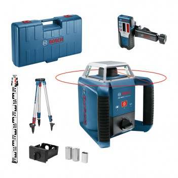 Laser rotatif GRL 400 H SET + Trépied + Mire Bosch