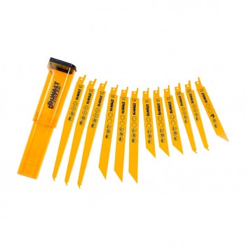 Coffret de 12 lames pour scie sabre DT2445-QZ DeWalt