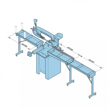 Table à rouleaux charger-décharger pour scie à ruban 326 Femi