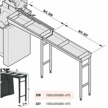 Rollbahn Zusatzmodul für Bandsäge 327 Femi