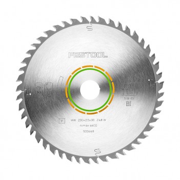Kreissägeblatt WOOD FINE CUT HW 230x2,5x30 W48 Festool