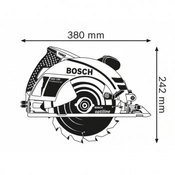 Scie circulaire 190mm 1400W GKS 190 Bosch