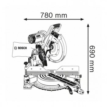 Kapp- und Gehrungssäge 2000W 305mm GCM 12 GDL Bosch