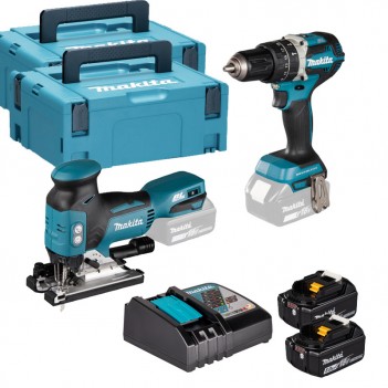 Set 18V Schlagbohrmaschine + Stichsäge DLX2355TJ Makita