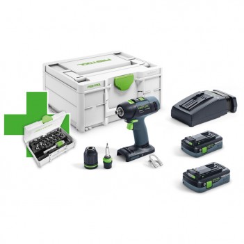 Perceuse-visseuse sans fil T 18+3 HPC 4,0 I-Plus Promo Festool