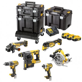 Set mit 6-teilige Maschinen-Set 18V DCK685P3T-QW DEWALT