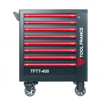 Werkstattwagen 8 Schubladen 400 Werkzeuge TFTT-400 ToolFrance