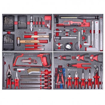 Werkstattwagen 8 Schubladen 400 Werkzeuge TFTT-400 ToolFrance