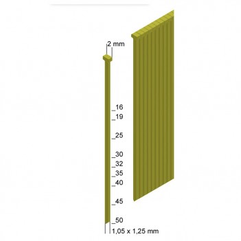 Clous tête homme Typ "J" de 13 - 50 mm Prebena