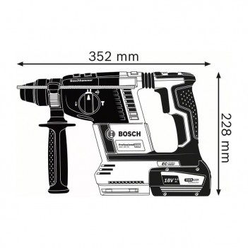 Akku-Bohrhammer mit SDS plus 2,6J GBH 18V-26 F Bosch