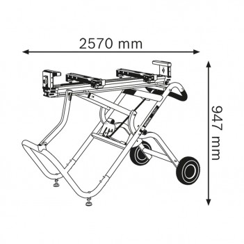 Halterung / Arbeitstisch für Sägen GTA 2500 W Bosch