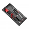 Metrisches Sechskantmodul, 52 Teile, 1/4“ MOD.R161-46 Facom