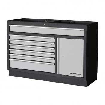 Meuble bas large 7 tiroirs et armoire Mobilio 3964-02-W Kraftwerk