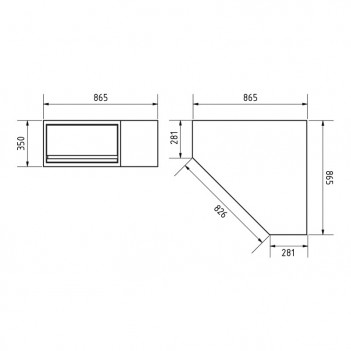 Meuble haut d'angle Mobilio 3964-25 Kraftwerk
