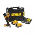 Visseuse à chocs 1/4" 18V 205 Nm + 2 Accus Powerstack 1,7Ah DCF850E2T DeWalt