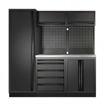 Werkstattmöbel 3-teilig Mobilio schwarz 3964A-BLK Kraftwerk