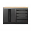 Mobilier d'atelier 2 éléments établi 3964K-BLK-018 Mobilio noir Kraftwerk