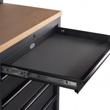 Mobilier d'atelier 3 éléments établi + Panneau perforé Mobilio noir 3964K-BLK-006 Kraftwerk