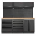 3-teiliges Werkstattmobiliar Mobilio schwarz 3964K-BLK-005 Kraftwerk