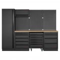 4-teiliges Werkstattmobiliar Mobilio schwarz 3964K-BLK-016 Kraftwerk