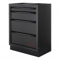 Meuble bas 4 tiroirs Mobilio noir 3964-04-BLK Kraftwerk