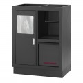Unterschrank mit Mülleimer und Wischtuchhalter Mobilio schwarz 3964-11-BLK Kraftwerk