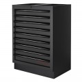 Meuble bas 9 tiroirs Mobilio noir 3964-13-BLK Kraftwerk