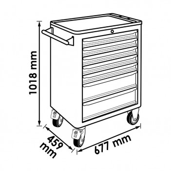 Servante d'atelier M 256 outils V2379N Vigor