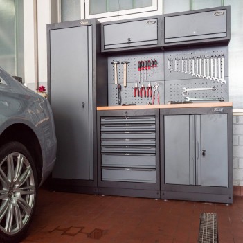 Mobilier d'atelier 3 éléments profondeur 700 mm V6000-3XD Vigor
