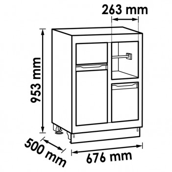 Multifunktionsunterschrank L oder XL V6000-035 Vigor