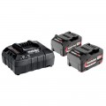 Set 2 Accus 18V - 4,0 Ah avec chargeur ASC Metabo