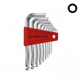 Jeu de clés mâles 6 pans avec tête sphérique PB Swiss Tools PB 212.H-10