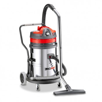 Nass- + Trocken- + Ölsauger 2 Motoren 62L VAC-62-2TB Promac