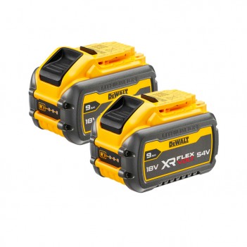 Set de 2 batterie XR FLEXVOLT 18/54V 9Ah DCB547X2 DeWalt