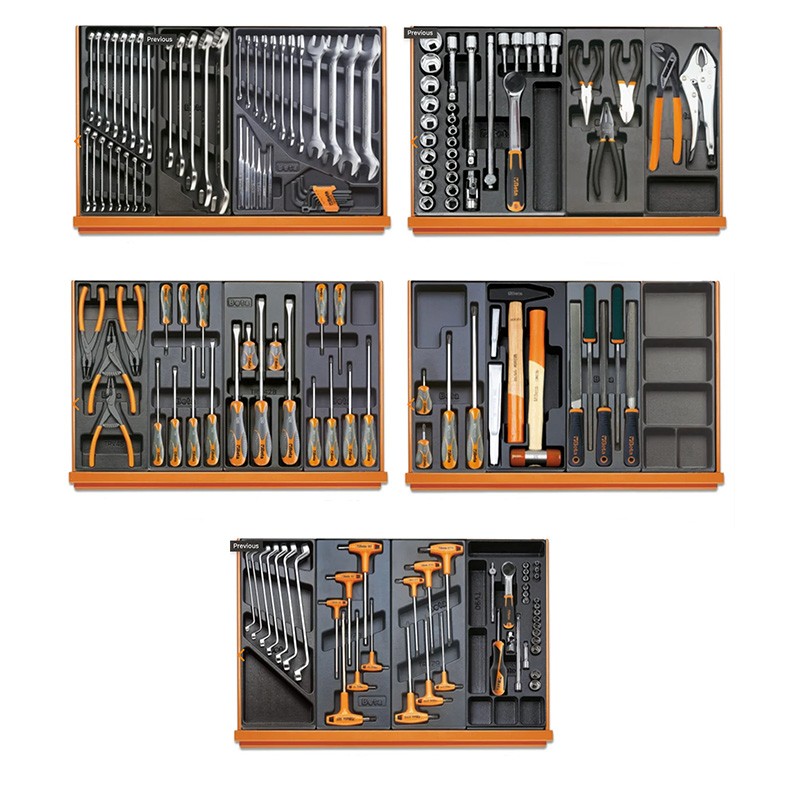 Composition de 161 outils pour maintenance générale 5908VU/2T Beta Composition de 161 outils pour maintenance générale 5908VU/2T Beta