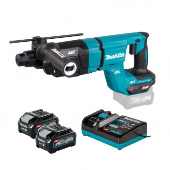 Akku-Bohrhammer 3 Funktionen XGT 40Vmax + 2 Akkus 4Ah HR007GM201 Makita