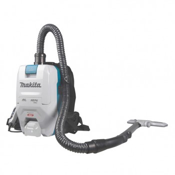 Akku-Rucksackstaubsauger XGT 40V + 2 Akkus 5Ah und Doppelladegerät VC008GZ Makita