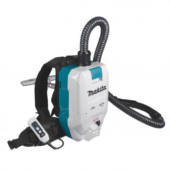 Akku-Rucksackstaubsauger XGT 40V + 2 Akkus 5Ah und Doppelladegerät VC008GZ Makita