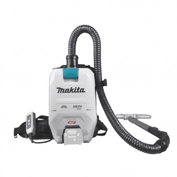Akku-Rucksackstaubsauger XGT 40V + 2 Akkus 5Ah und Doppelladegerät VC008GZ Makita