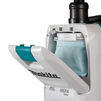 Akku-Rucksackstaubsauger XGT 40V + 2 Akkus 5Ah und Doppelladegerät VC008GZ Makita