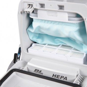 Akku-Rucksackstaubsauger XGT 40V + 2 Akkus 5Ah und Doppelladegerät VC008GZ Makita