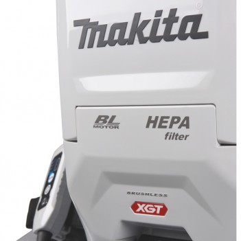 Akku-Rucksackstaubsauger XGT 40V + 2 Akkus 5Ah und Doppelladegerät VC008GZ Makita