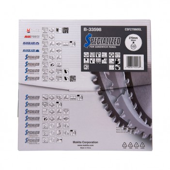 Lame pour panneaux sandwichs 270/30 scie circulaire B-33598 Makita